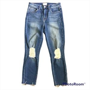 L'Agence NWOT El Matador High Rise Distressed Raw Hem Jeans Size 27